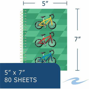 Roaring Spring Lifenotes 4-pack Small Notebooks, 15 lb Basis Weight, 5.5" x 7", White Paper, Wire Bound, 6/Carton (ROA12531CT)