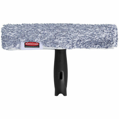 Rubbermaid Commercial HYGEN Microfiber Glass Washer, MicroFiber Blade, 1.5" x 7.1" x 10.2", Black (RCP2221954)