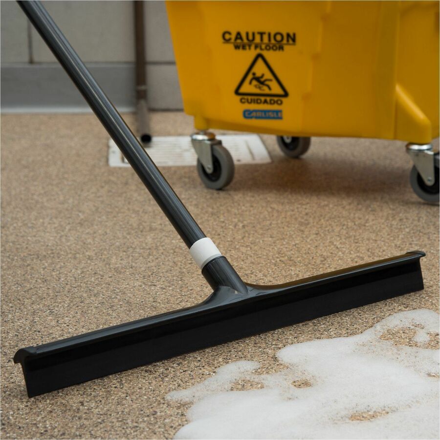 Sparta 24" Single-Blade Floor Squeegee, Black, 6/Carton (CFS3656803CT)