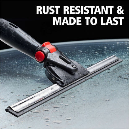 Rubbermaid Commercial Glass Squeegee, Rubber Blade, 1.6" x 7.6" x 10.5", Black (RCP2221955)