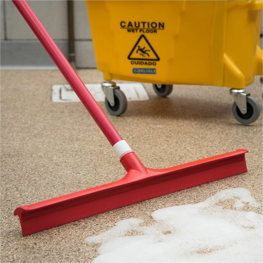 Sparta 24" Single-Blade Floor Squeegee, Red (CFS3656805)