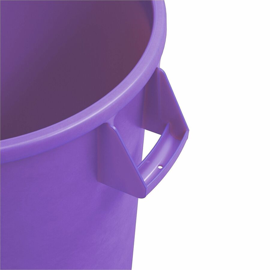 Sparta Bronco Round Waste Containers, Open Top, 44 gal Capacity, Purple  (CFS84104489)