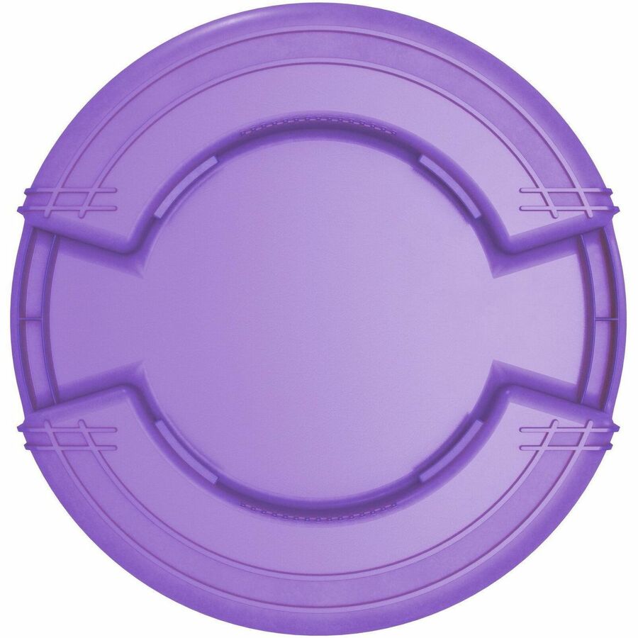 Sparta Bronco Round Waste Containers, Open Top, 44 gal Capacity, Purple  (CFS84104489)