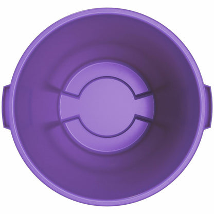 Sparta Bronco Round Waste Containers, Open Top, 44 gal Capacity, Purple, 3/Carton (CFS84104489CT)