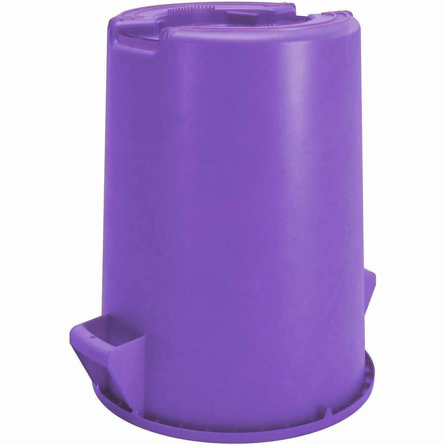 Sparta Bronco Round Waste Containers, Open Top, 44 gal Capacity, Purple, 3/Carton (CFS84104489CT)