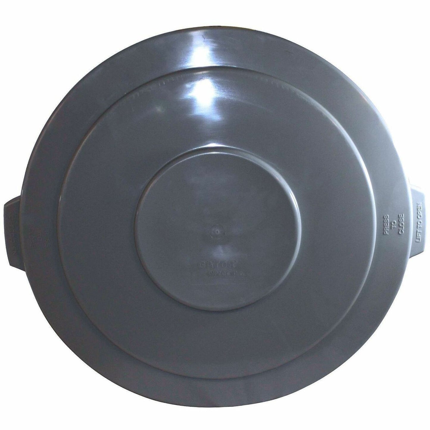 Genuine Joe Gator Trash Container Lid, Gray (GJO01279)