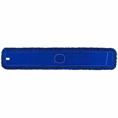 Genuine Joe 48" Fringed Dust Mops, Looped Ends, Blue (GJO01287)