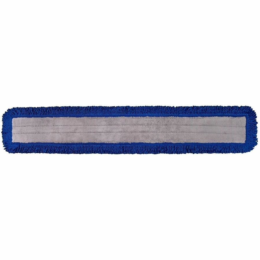 Genuine Joe 48" Fringed Dust Mops, Looped Ends, Blue (GJO01287)
