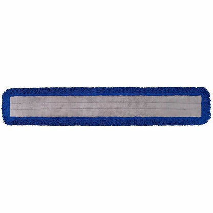 Genuine Joe 48" Fringed Dust Mops, Looped Ends, Blue (GJO01287)