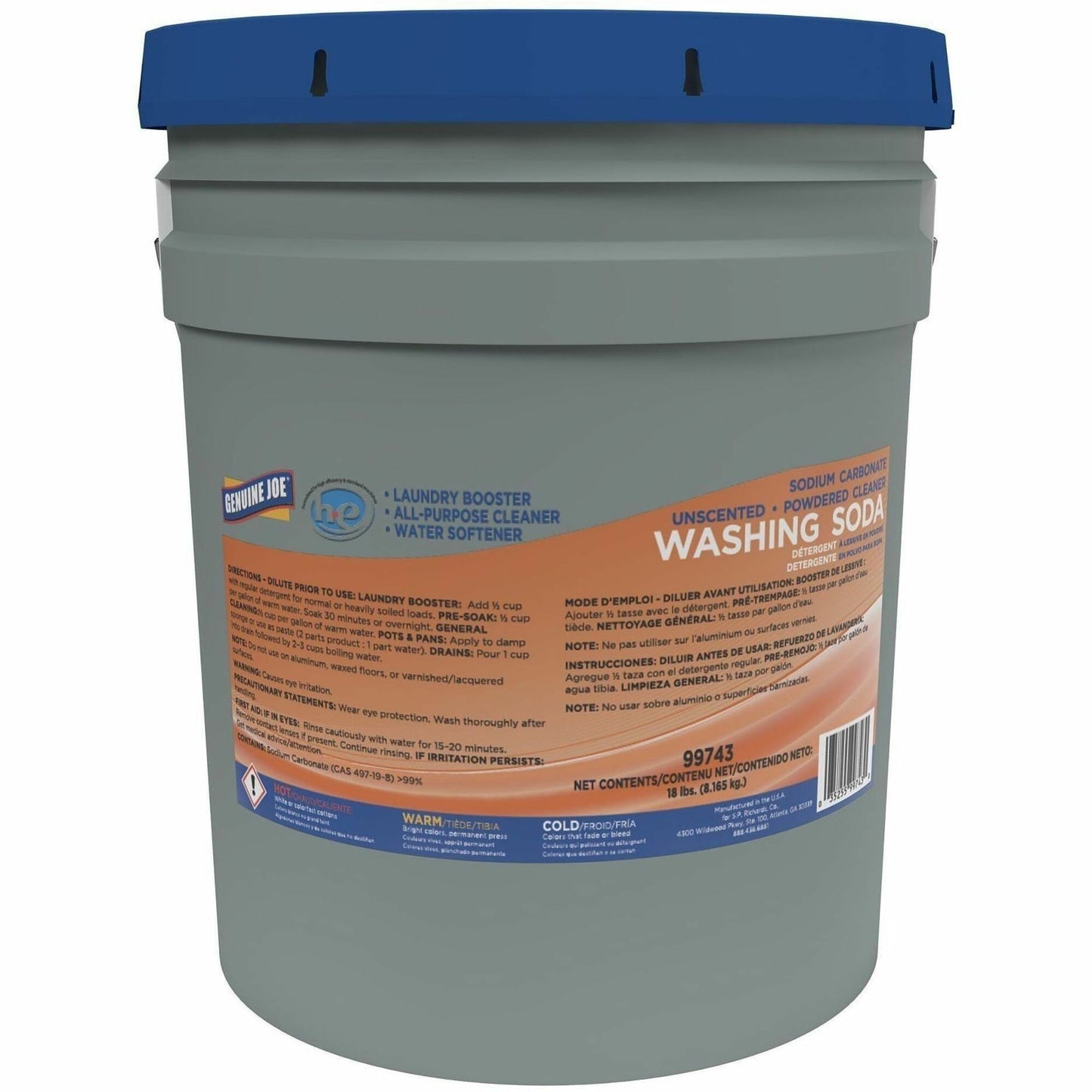 Genuine Joe Sodium Carbonate, 288 oz (18 lb) (GJO99743)