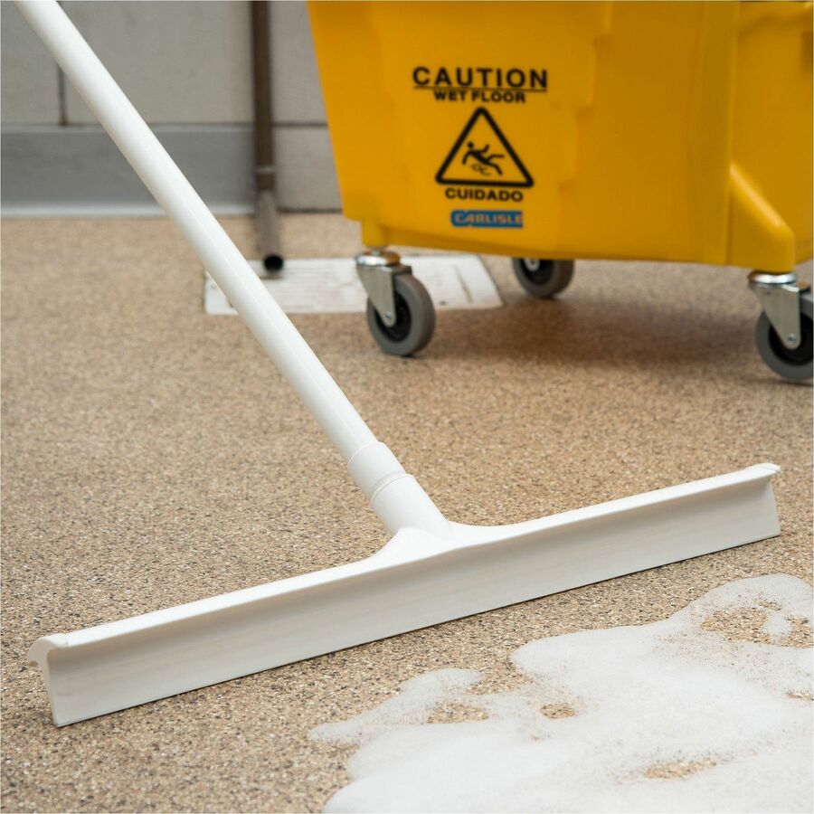 Sparta 24" Single-Blade Floor Squeegee, White, 6/Carton (CFS3656802CT)