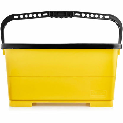 Rubbermaid Commercial Glass Cleaning Bucket with Lid, 10.6" x 22.2", Yellow  (RCP2221958)