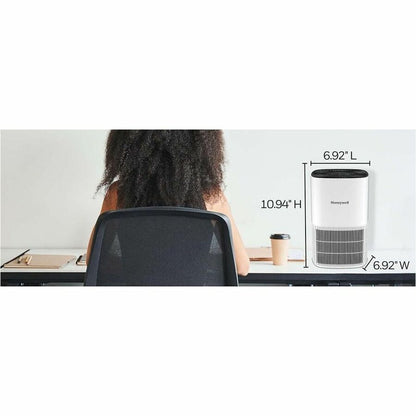Honeywell True HEPA Tabletop Air Purifier, True HEPA, 530 Sq. ft., White  (HWLHPA120W)