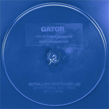 Genuine Joe Gator Trash Container Lid, Blue (GJO01278)