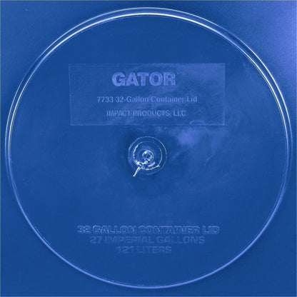 Genuine Joe Gator Trash Container Lid, Blue (GJO01278)