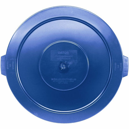 Genuine Joe Gator Trash Container Lid, Blue (GJO01278)