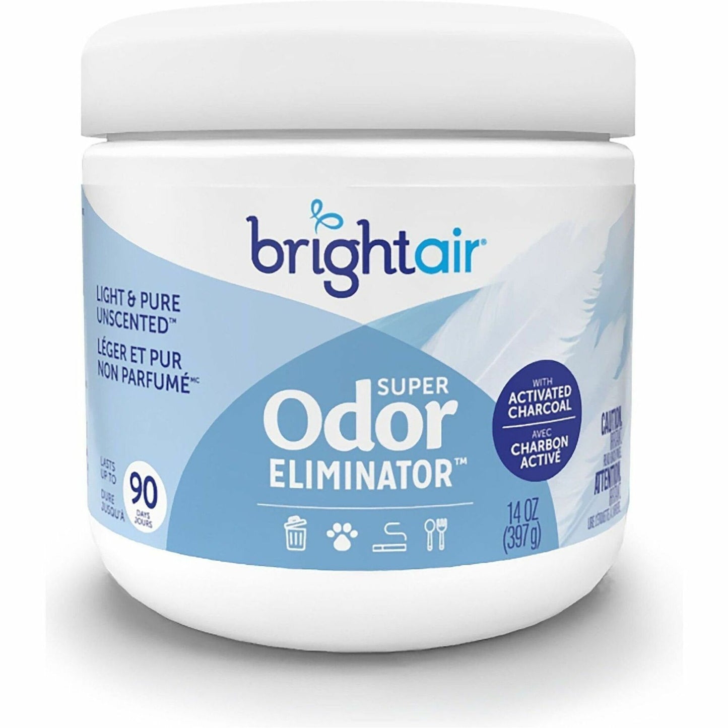 Bright Air Super Odor Eliminator Air Freshener, Gel, 14 oz, 90 Day, 6/Carton (BRI901333CT)