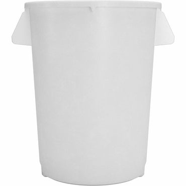 Sparta Bronco Round Waste Containers, Open Top, 44 gal Capacity, White  (CFS84104402)