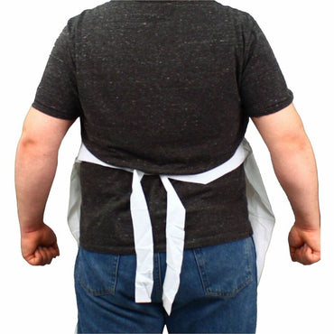 Genuine Joe Vinyl Aprons, 48x36, White (GJO01299)