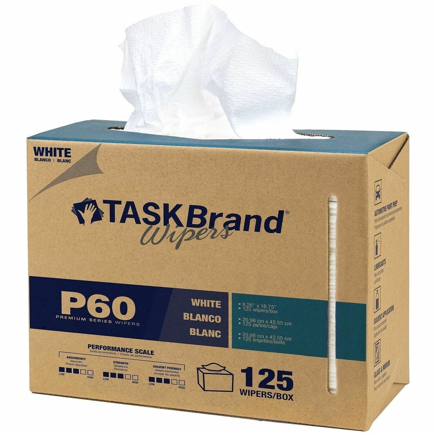 Genuine Joe Hydroknit Towel Wipers, 72 Wipes/Carton (GJO01301)