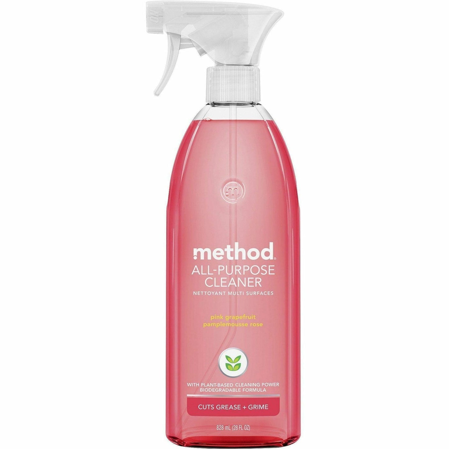 Method All-Purpose Surface Cleaner, 28 fl oz, Pink Grapefruit Scent, 8/Carton (MTH377540CT)