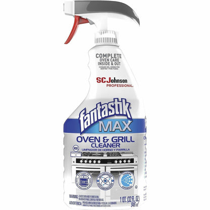 fantastik Max Oven & Grill Cleaner, Foam Spray, 32 fl oz, 8/Carton (SJN388869CT)