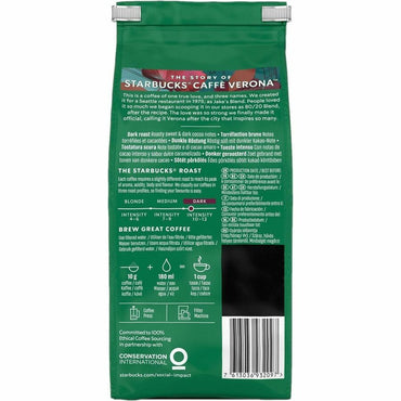 Starbucks Ground Caffe Verona Dark Roast Ground Coffee (SBK12413966CT)