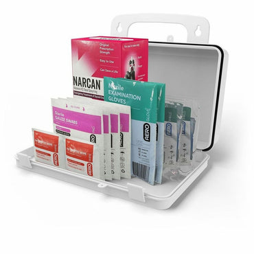 Aero Surefill Opioid Overdose Kit, 5.5" x 3"8.5", White, Purple, Black, 14 x Piece(s), Plastic Case (AERSFOD10WN)