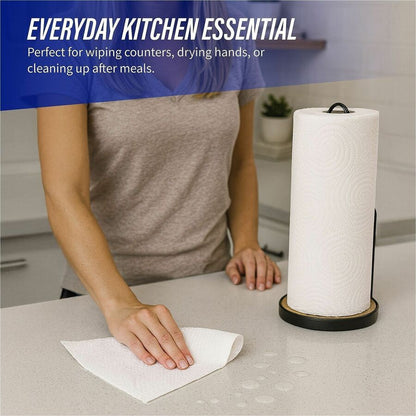 Genuine Joe Kitchen Roll Paper Towels, 2 Ply, 11" x 93.60", 100 Towels/Roll, 3 Rolls/Carton (GJO23085)