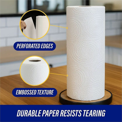 Genuine Joe Kitchen Roll Paper Towels, 2 Ply, 11" x 93.60", 100 Towels/Roll, 3 Rolls/Carton (GJO23085)