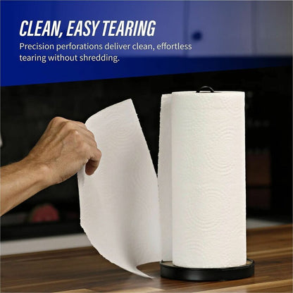 Genuine Joe Kitchen Roll Paper Towels, 2 Ply, 11" x 93.60", 100 Towels/Roll, 3 Rolls/Carton (GJO23085)
