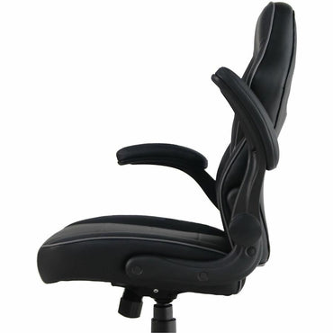 Lorell Flip-Arm Gaming Chair, Black (LLR04147)