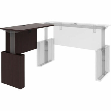 Lorell Essentials Sit-Stand Return Shells, 27.5" x 47.3" x 23.6", Finish: Espresso (LLR18251)