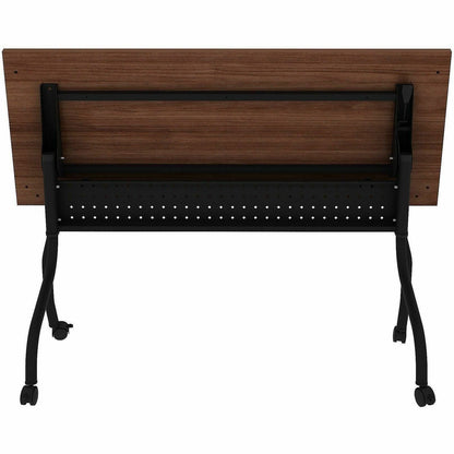 Lorell Preference Flip/Nest Training Tables, 60" Table Top Width x 23.60" Table Top Depth, 29.50", Black Four Leg Base (LLR60756)