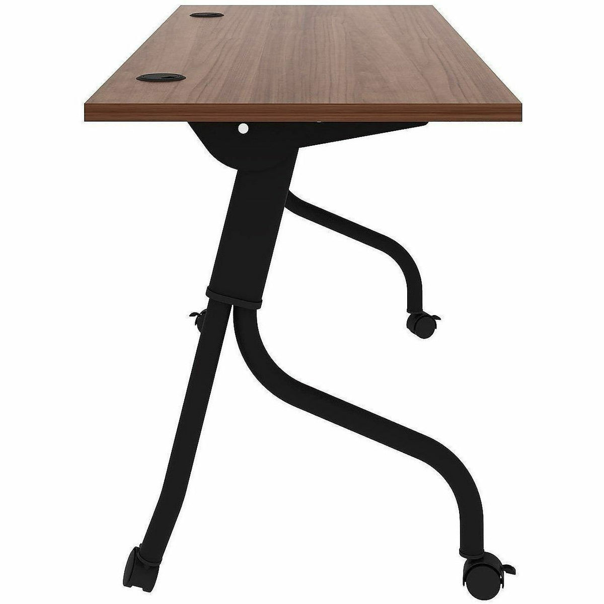 Lorell Preference Flip/Nest Training Tables, 60" Table Top Width x 23.60" Table Top Depth, 29.50", Black Four Leg Base (LLR60756)