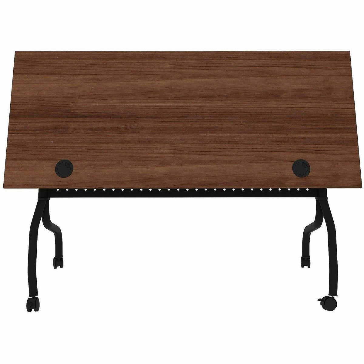 Lorell Preference Flip/Nest Training Tables, 60" Table Top Width x 23.60" Table Top Depth, 29.50", Black Four Leg Base (LLR60756)