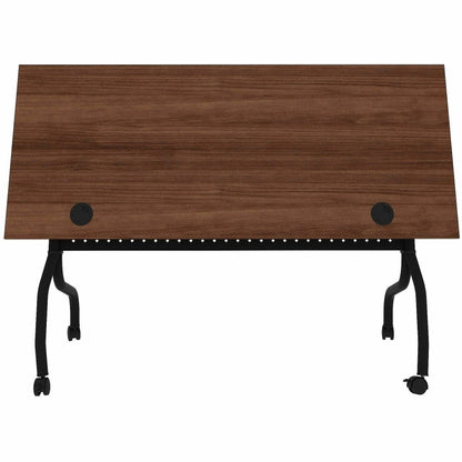 Lorell Preference Flip/Nest Training Tables, 60" Table Top Width x 23.60" Table Top Depth, 29.50", Black Four Leg Base (LLR60756)