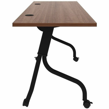 Lorell Preference Flip/Nest Training Tables, 72" Table Top Width x 23.60" Table Top Depth, 29.50", Black Four Leg Base (LLR60755)