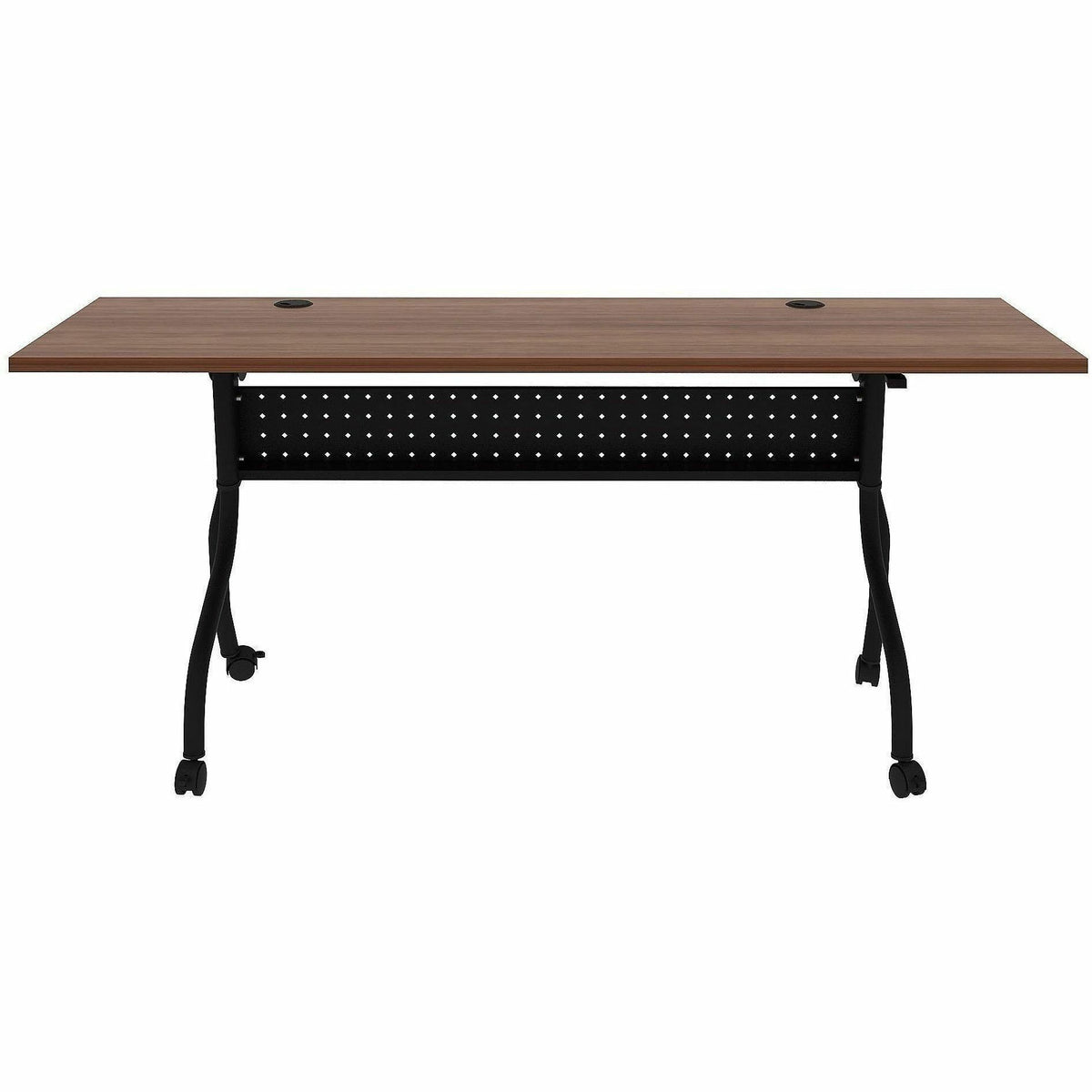 Lorell Preference Flip/Nest Training Tables, 72" Table Top Width x 23.60" Table Top Depth, 29.50", Black Four Leg Base (LLR60755)