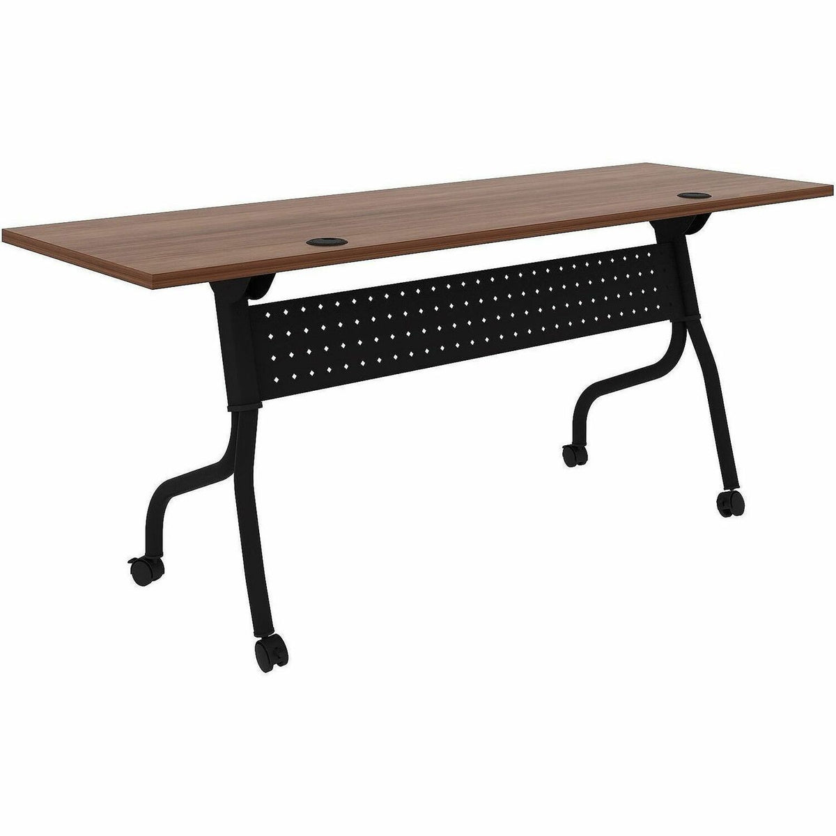Lorell Preference Flip/Nest Training Tables, 72" Table Top Width x 23.60" Table Top Depth, 29.50", Black Four Leg Base (LLR60755)