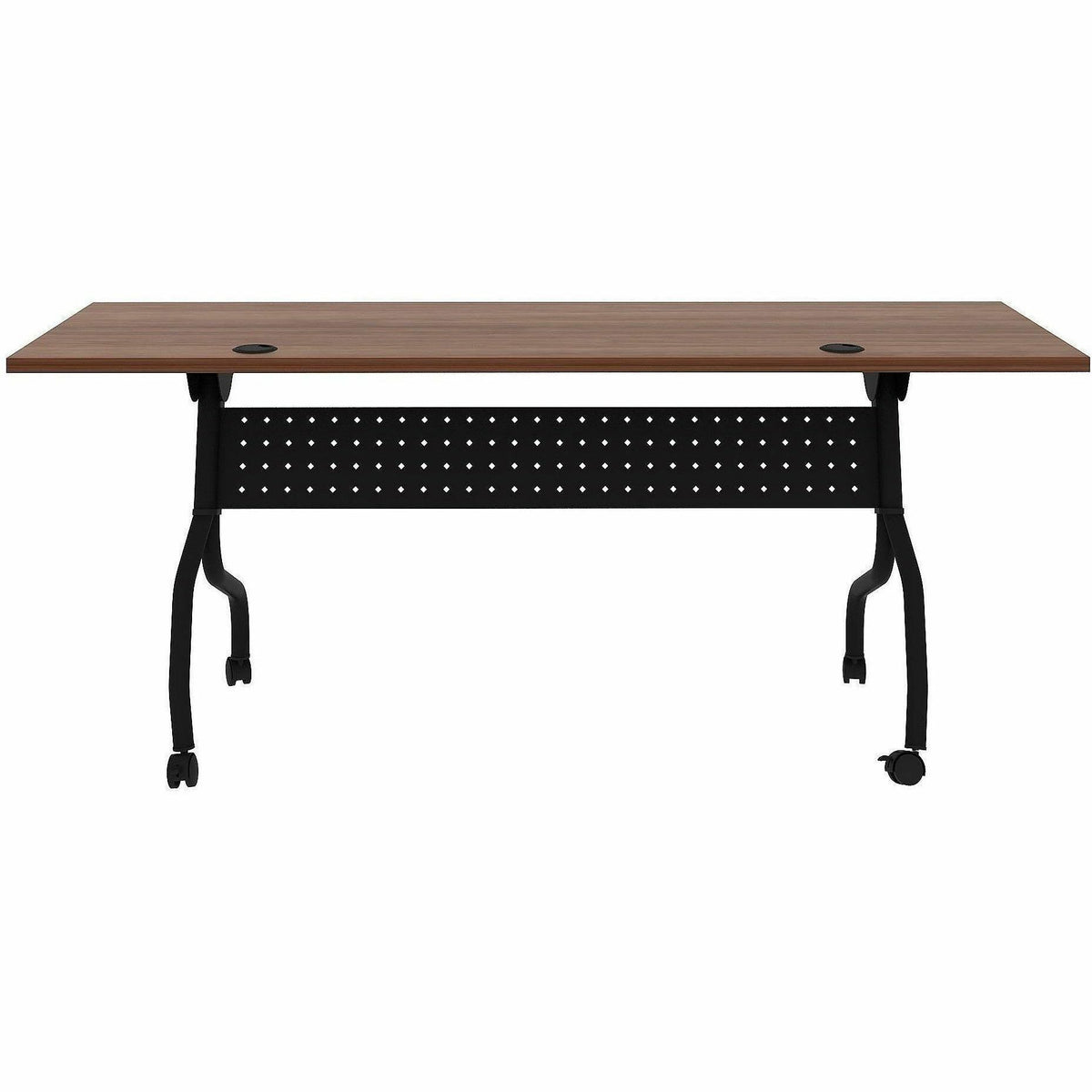Lorell Preference Flip/Nest Training Tables, 72" Table Top Width x 23.60" Table Top Depth, 29.50", Black Four Leg Base (LLR60755)
