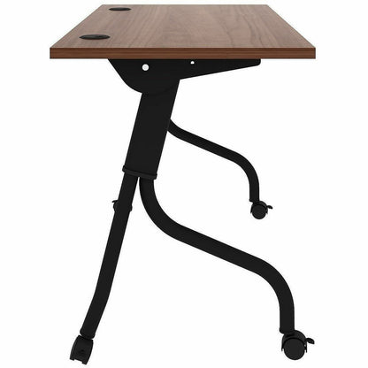 Lorell Preference Flip/Nest Training Tables, 48" Table Top Width x 23.60" Table Top Depth, 29.50", Black Four Leg Base (LLR60757)