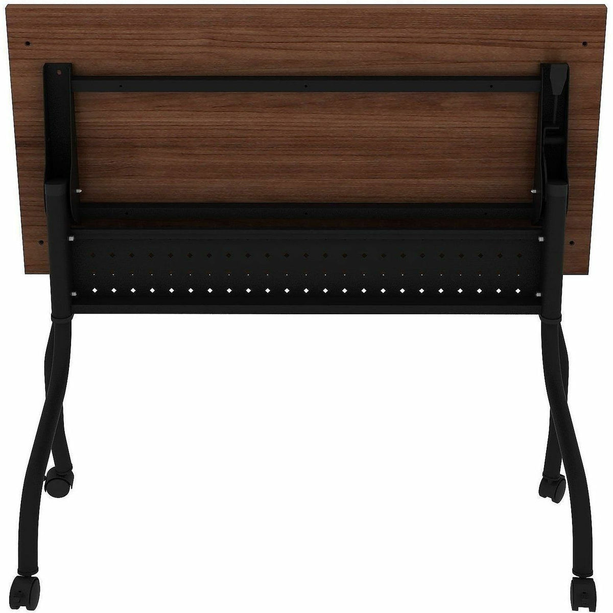 Lorell Preference Flip/Nest Training Tables, 48" Table Top Width x 23.60" Table Top Depth, 29.50", Black Four Leg Base (LLR60757)