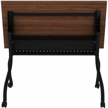 Lorell Preference Flip/Nest Training Tables, 48" Table Top Width x 23.60" Table Top Depth, 29.50", Black Four Leg Base (LLR60757)