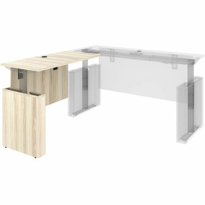 Lorell Essentials Sit-Stand Return Shells, 27.5" x 47.3" x 23.6", Finish: Modern Elm (LLR66378)