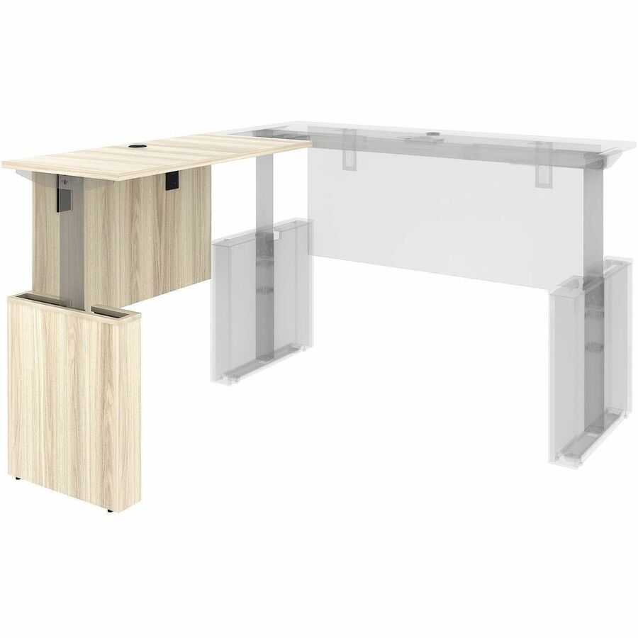 Lorell Essentials Sit-Stand Return Shells, 27.5" x 47.3" x 23.6", Finish: Modern Elm (LLR66378)
