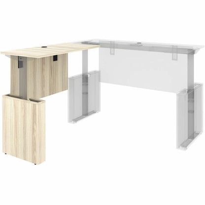 Lorell Essentials Sit-Stand Return Shells, 27.5" x 47.3" x 23.6", Finish: Modern Elm (LLR66378)