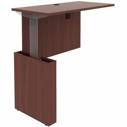 Lorell Essentials Sit-Stand Return Shells, 27.5" x 47.3" x 23.6", Finish: Mahogany (LLR69369)