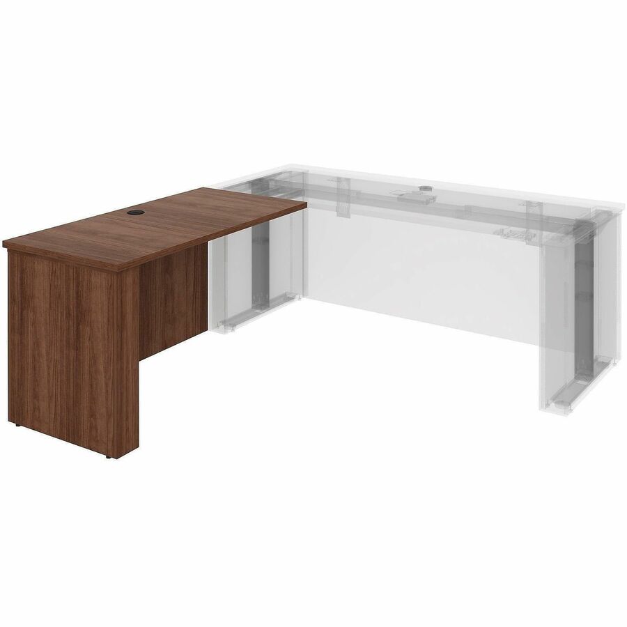 Lorell Essentials Sit-Stand Return Shells, 27.5" x 47.3" x 23.6", Finish: Walnut (LLR69965)