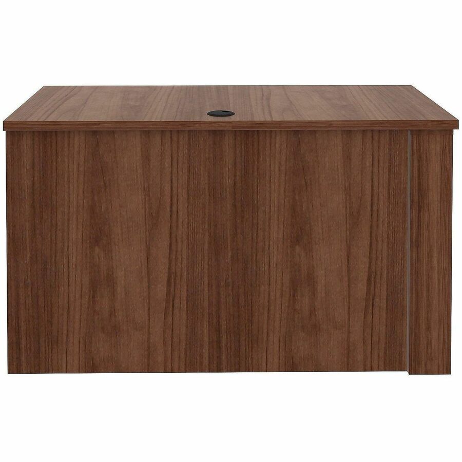Lorell Essentials Sit-Stand Return Shells, 27.5" x 47.3" x 23.6", Finish: Walnut (LLR69965)